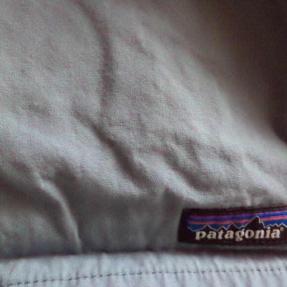 PATAGONIA SHORTS - Elastic Wait + Drawstring - Light Blue 100% Cotton - Size:XXL - Picture 6 of 7